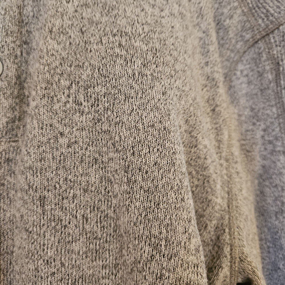 Van Heusen Men's Button-Front Crewneck Sweater in Grey - Picture 5 of 6